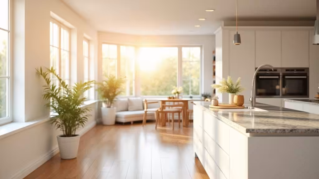 Luxury home interior beautifully cleaned and ready